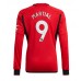 Billige Manchester United Anthony Martial #9 Hjemmebane Fodboldtrøjer 2023-24 Langærmet